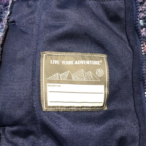 EDDIE Bauer Outdoor Girls Purple/Blue Sherpa Hooded Jacket Size L(14/16) - Picture 10 of 16